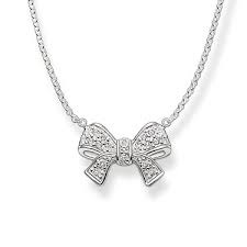 Glam & Soul Bow Necklace (Silver) | Thomas Sabo | Luby
