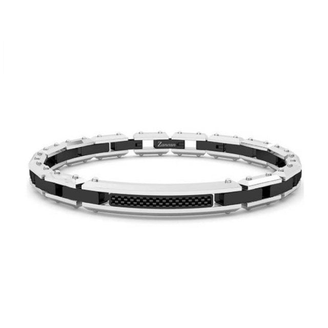 Zancan Stainless Steel with Carbon Fiber Bracelet | Zancan | Luby