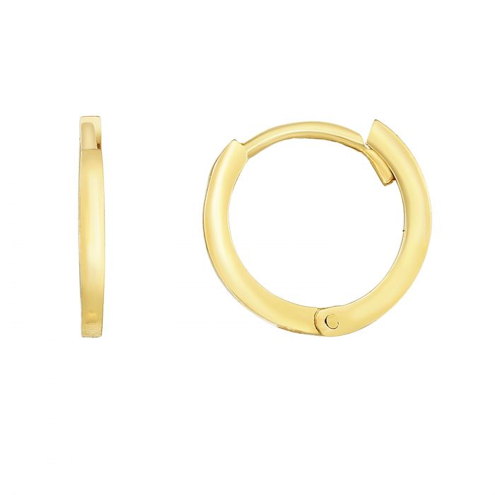 14K Gold Thing Huggie Earring | Luby Gold Collection | Luby