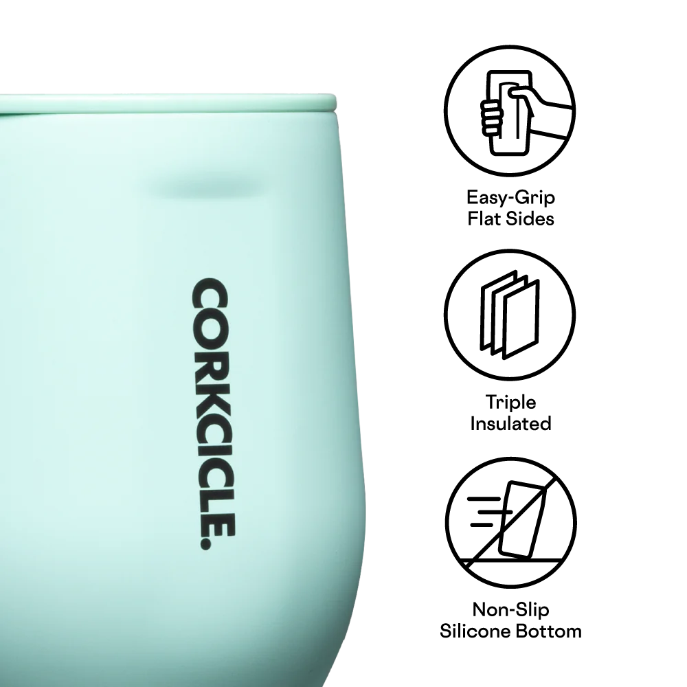 Stemless 12oz Sun-Soaked Teal | Corkcicle | Luby