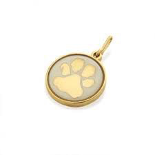 Paw Print Etching Charm (14kt Gold) | Alex and Ani | Luby