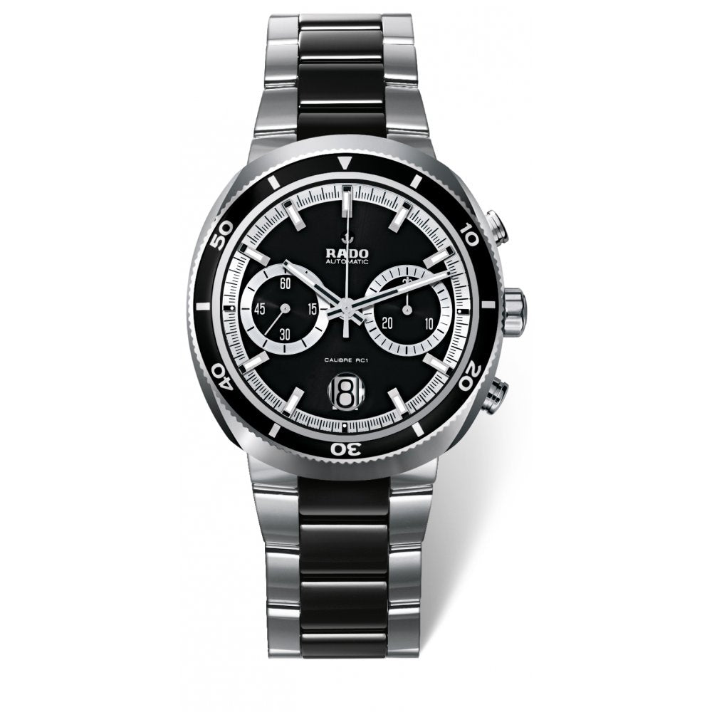 D-Star Automatic Chronograph (Silver-Black) | Rado | Luby
