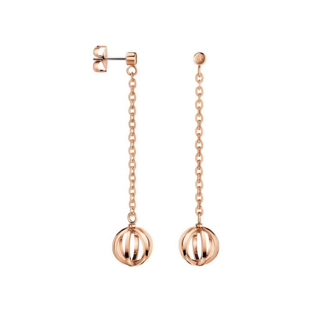 SHOW EARRINGS ROSE GOLD | Calvin Klein | Luby
