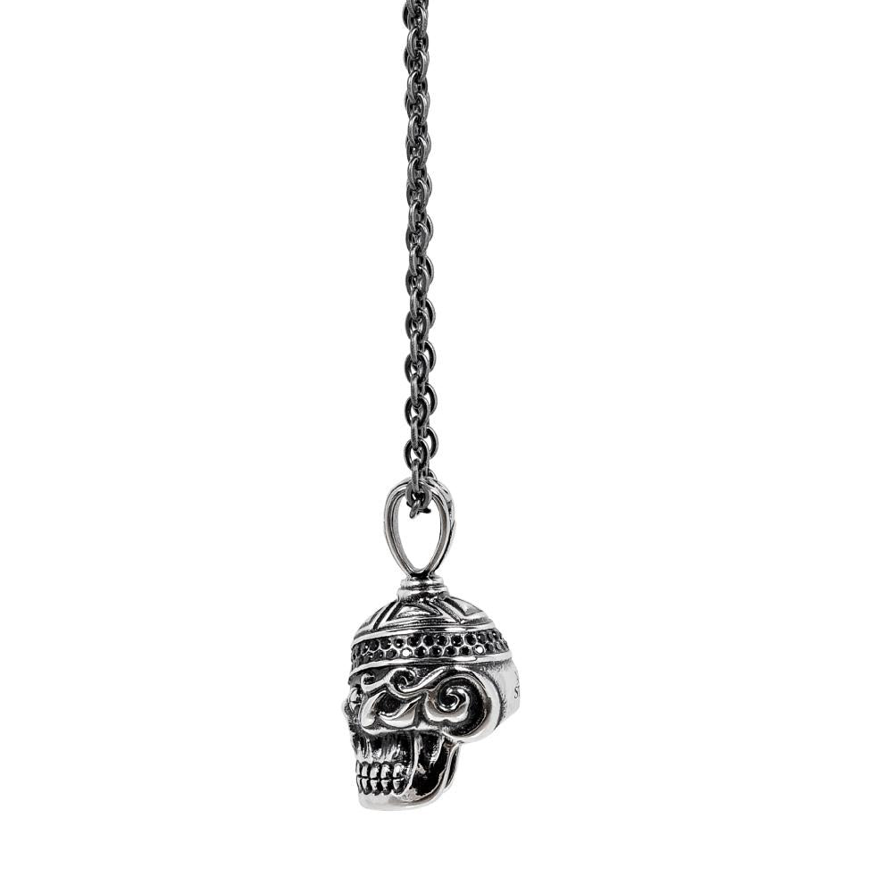Steel Skull Head Pendant W/ Chain | ARZ Steel | Luby