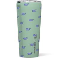 Vineyard Vines Whales Capri Blue Tumbler (24oz) | Corkcicle | Luby