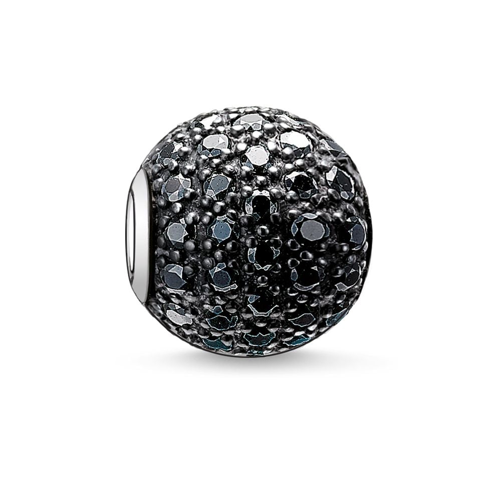 Pavé Bead (Silver/Black) | Thomas Sabo | Luby