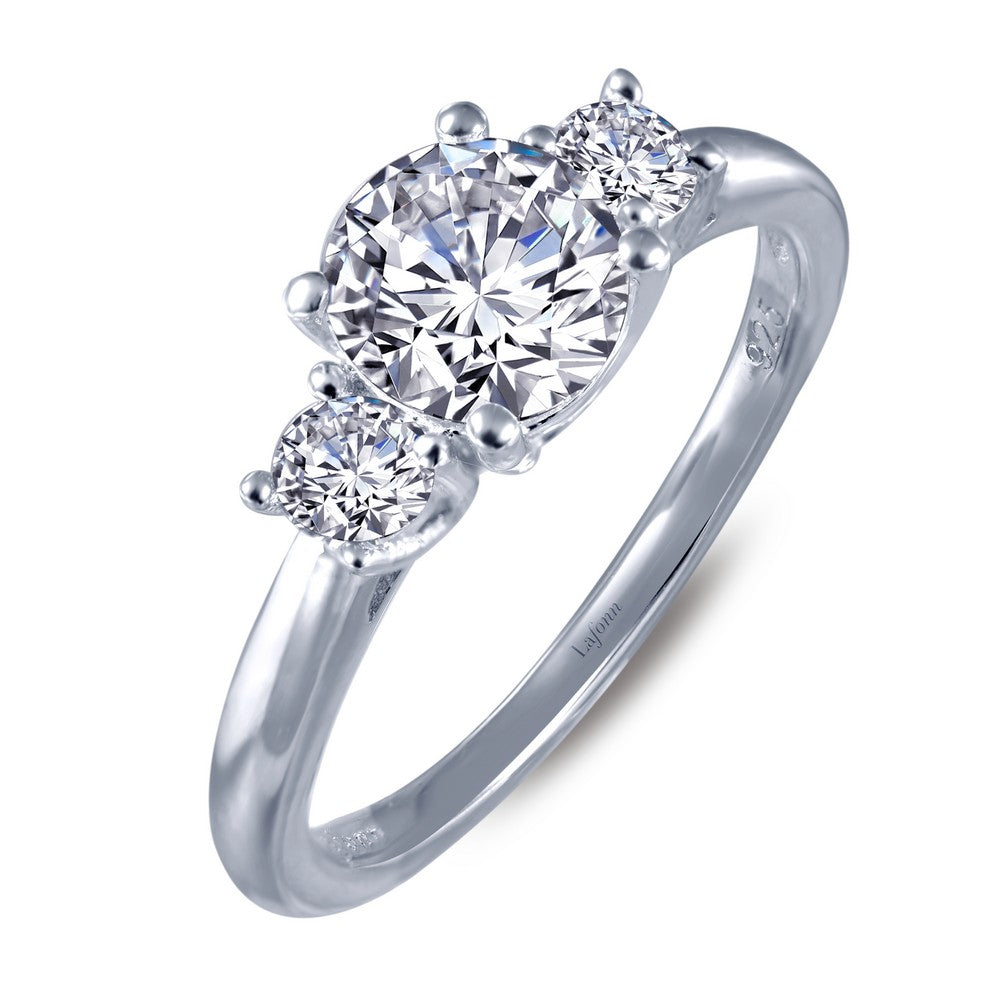 Three-Stone Engagement Ring | LAFONN | Luby