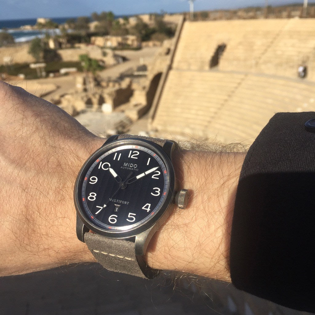 Multifort Escape Aluminum Bezel M032.607.36.050.00 | Mido | Luby