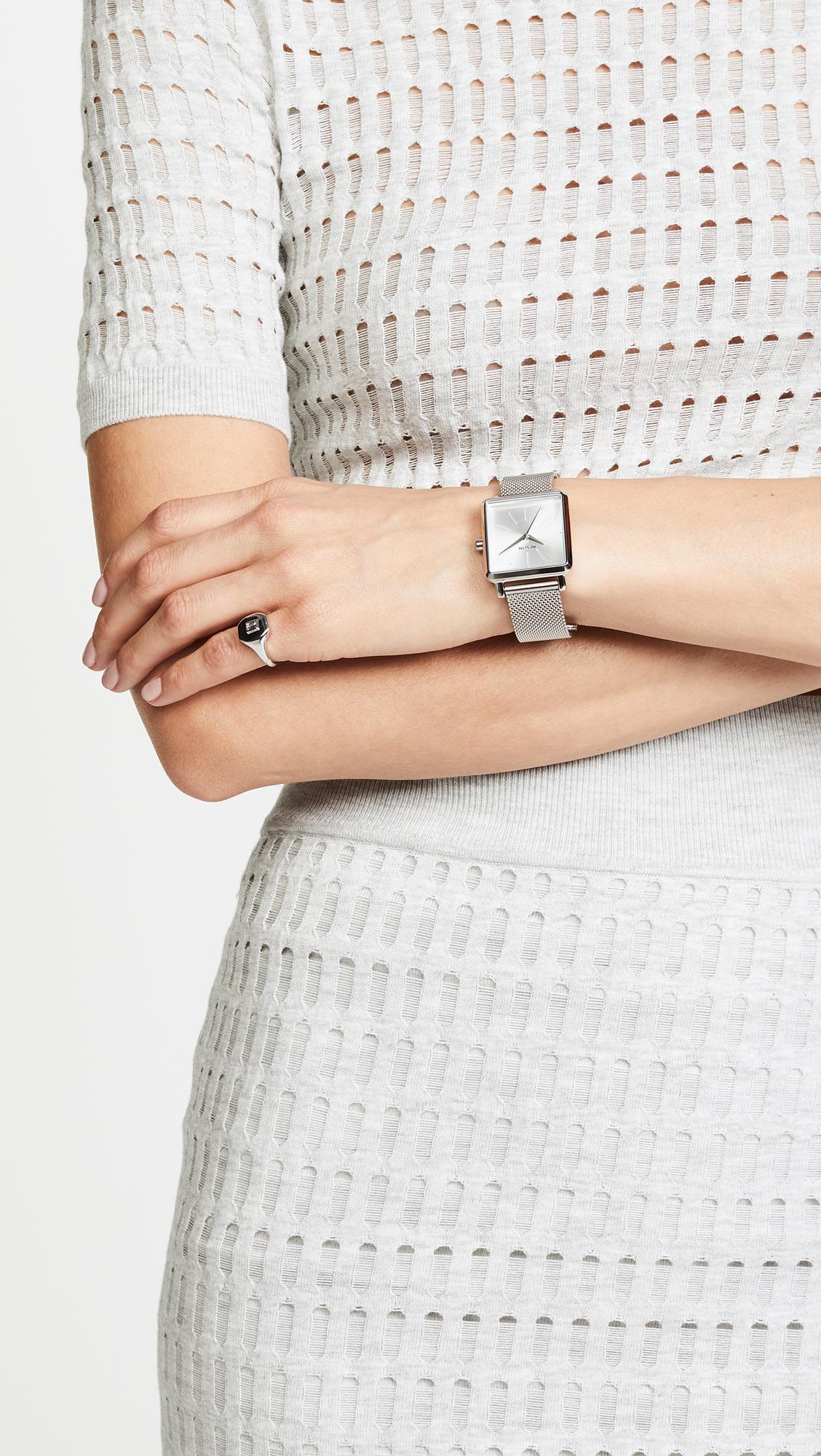 K SQUARED MILANESE ALL SILVER | Nixon | Luby