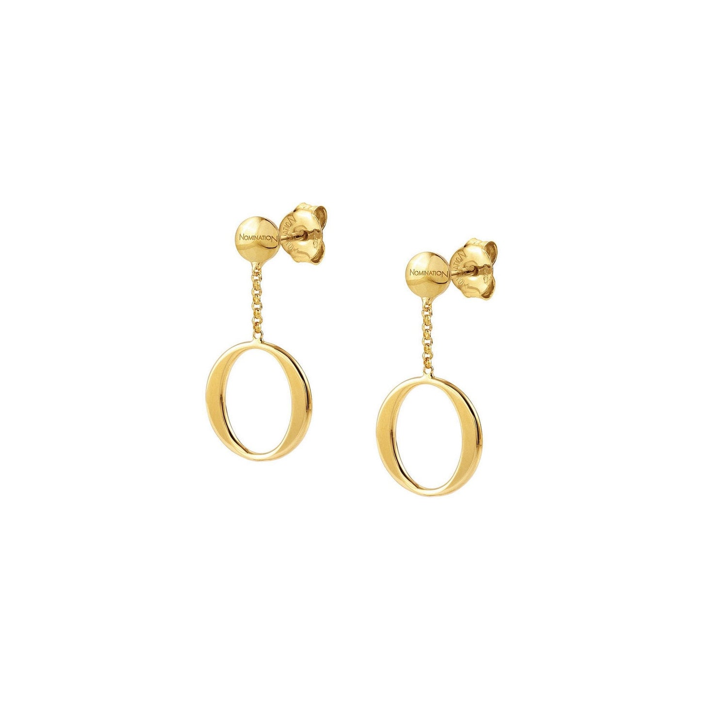 Unica Collection Short Gold Earrings | Nomination Italy | Luby