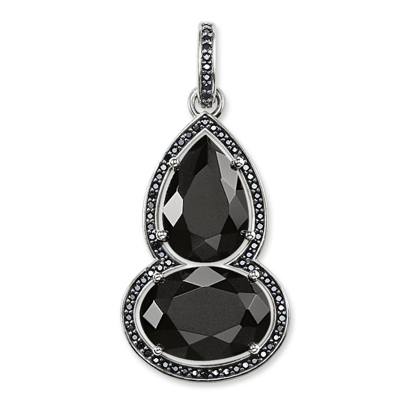 Maharani Onyx Stone Pendant (Silver/Black) | Thomas Sabo | Luby