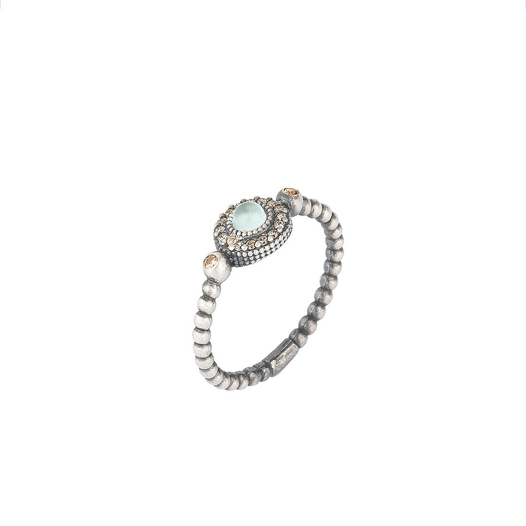 Silver Ring With Chalcedony | Sunfield | Luby