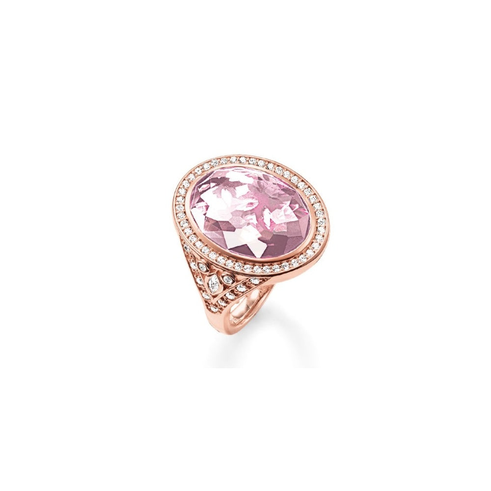 Infinity of Love Corundum Stone Ring (Rose-Gold/Pink) | Thomas Sabo | Luby