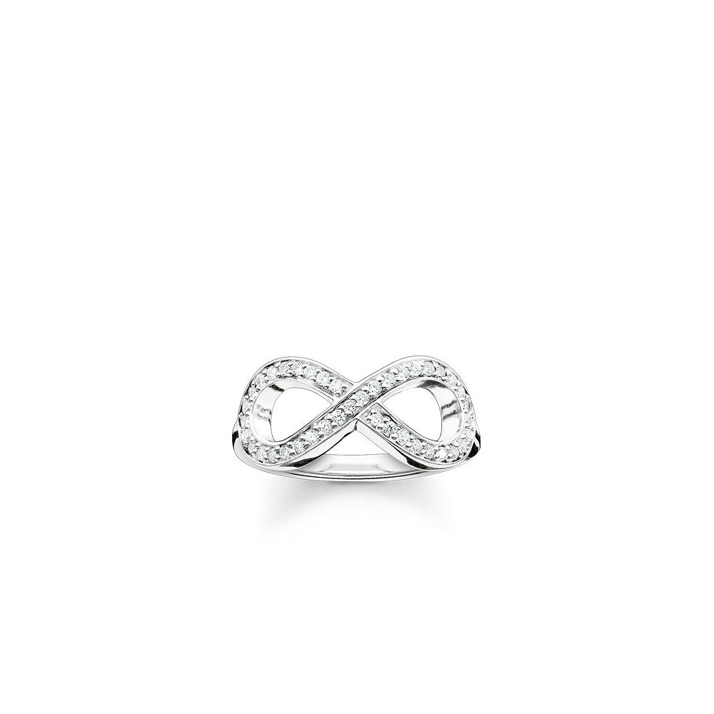 Infinity of Love Crystals Ring (Silver) | Thomas Sabo | Luby