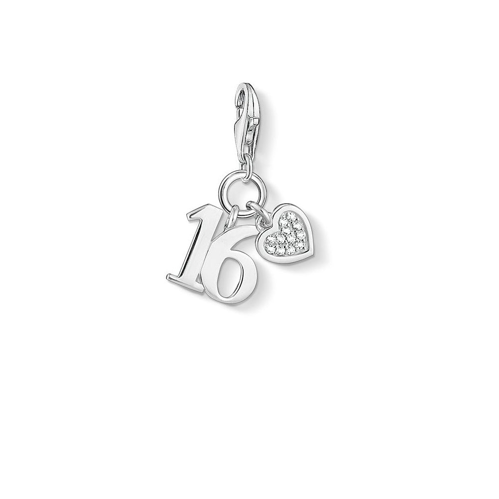 Lucky Number 16 Charm (Silver) | Thomas Sabo | Luby