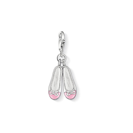 Ballet Shoes Charm (Silver/Pink) | Thomas Sabo | Luby 