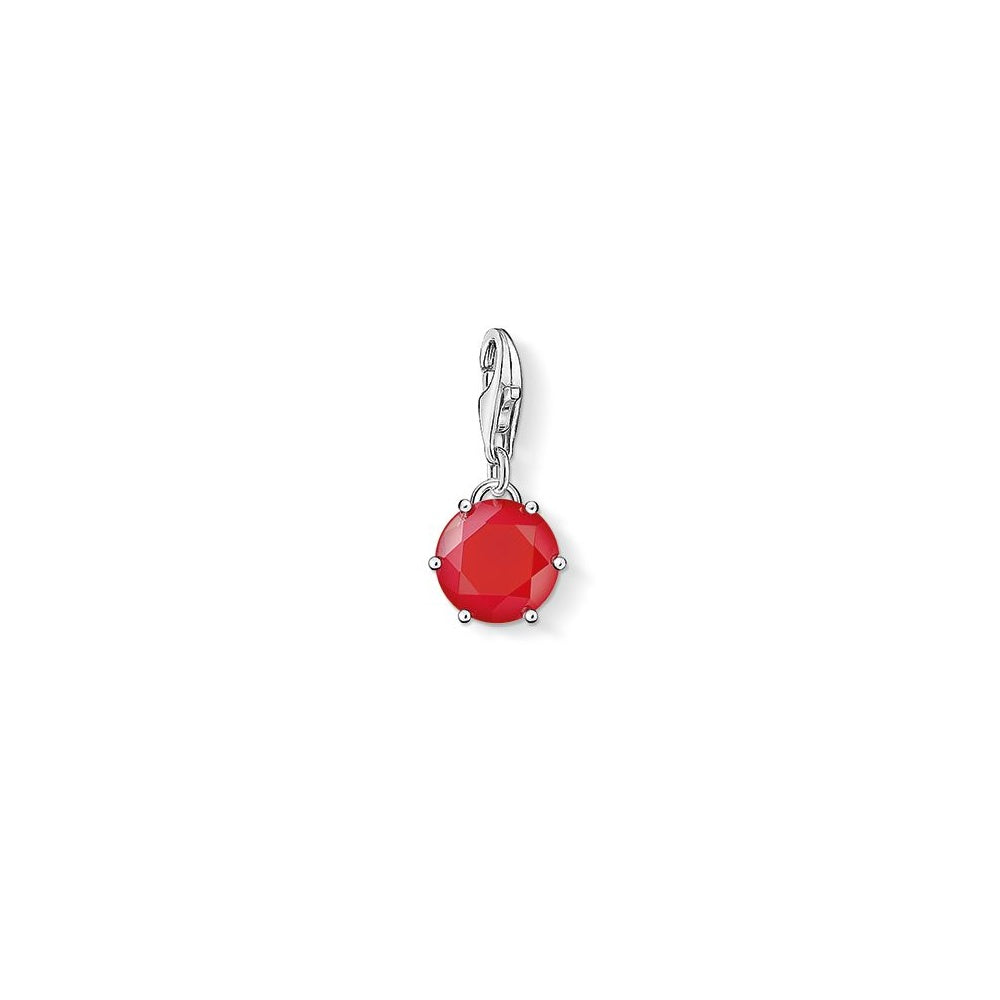 July Birthstone Charm (Silver/Red) | Thomas Sabo | Luby