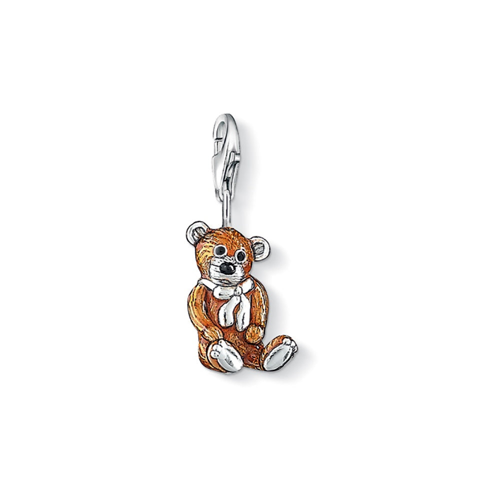 Teddy Bear Charm (Silver/Brown) | Thomas Sabo | Luby