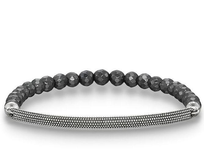 Kathmandu Hematite Stones Bracelet (Silver/Grey) | Thomas Sabo | Luby