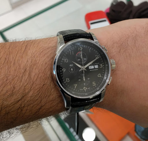 Jazzmaster Maestro Automatic Chronometer (Silver/Black) | Hamilton | Luby