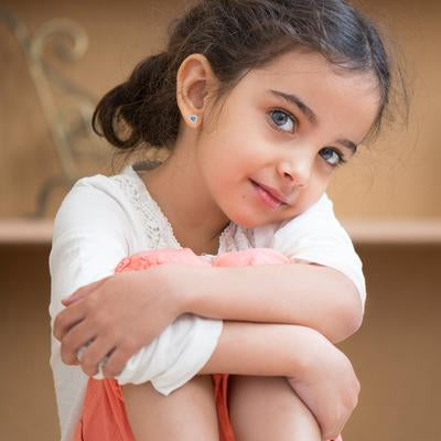 YELLOW GOLD 5MM CUBIC CZ HEART CLUSTER | Children Collection | Luby