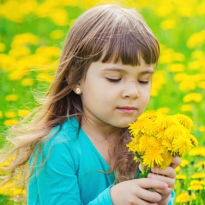 ENAMEL DAISY FLOWER EARRINGS | Children Collection | Luby