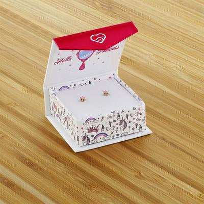 CUBIC CZ SOLITAIRE EARRINGS | Children Collection | Luby