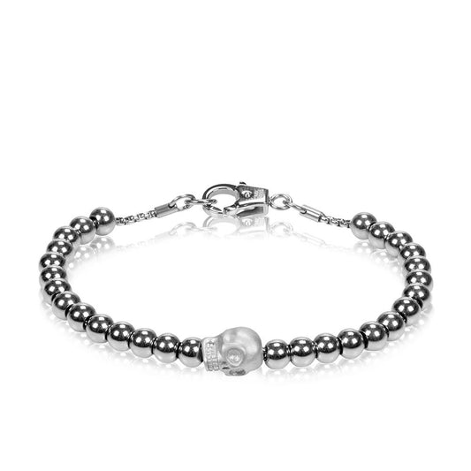 A.R.Z Steel Skull Bracelet 8" | ARZ Steel | Luby 