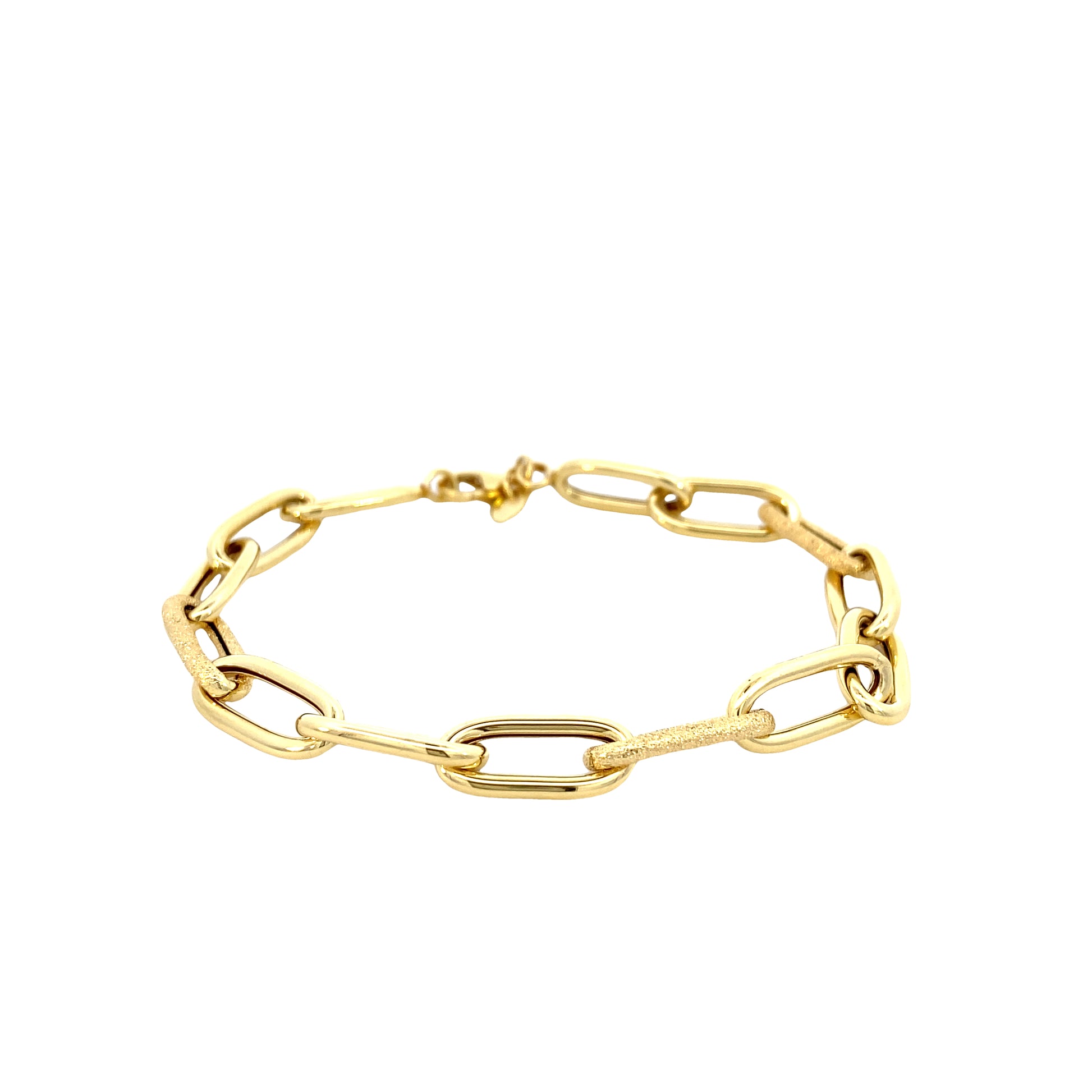 14K Gold Paper Clip Bracelet | Luby Gold Collection | Luby 