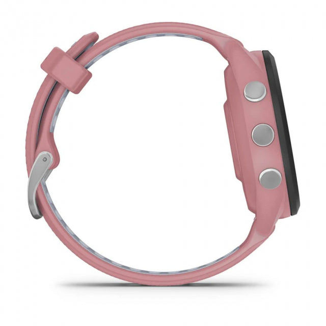 Forerunner® 265S Black Bezel with Light Pink Case and Light Pink/Whitestone Silicone Band | Garmin | Luby 
