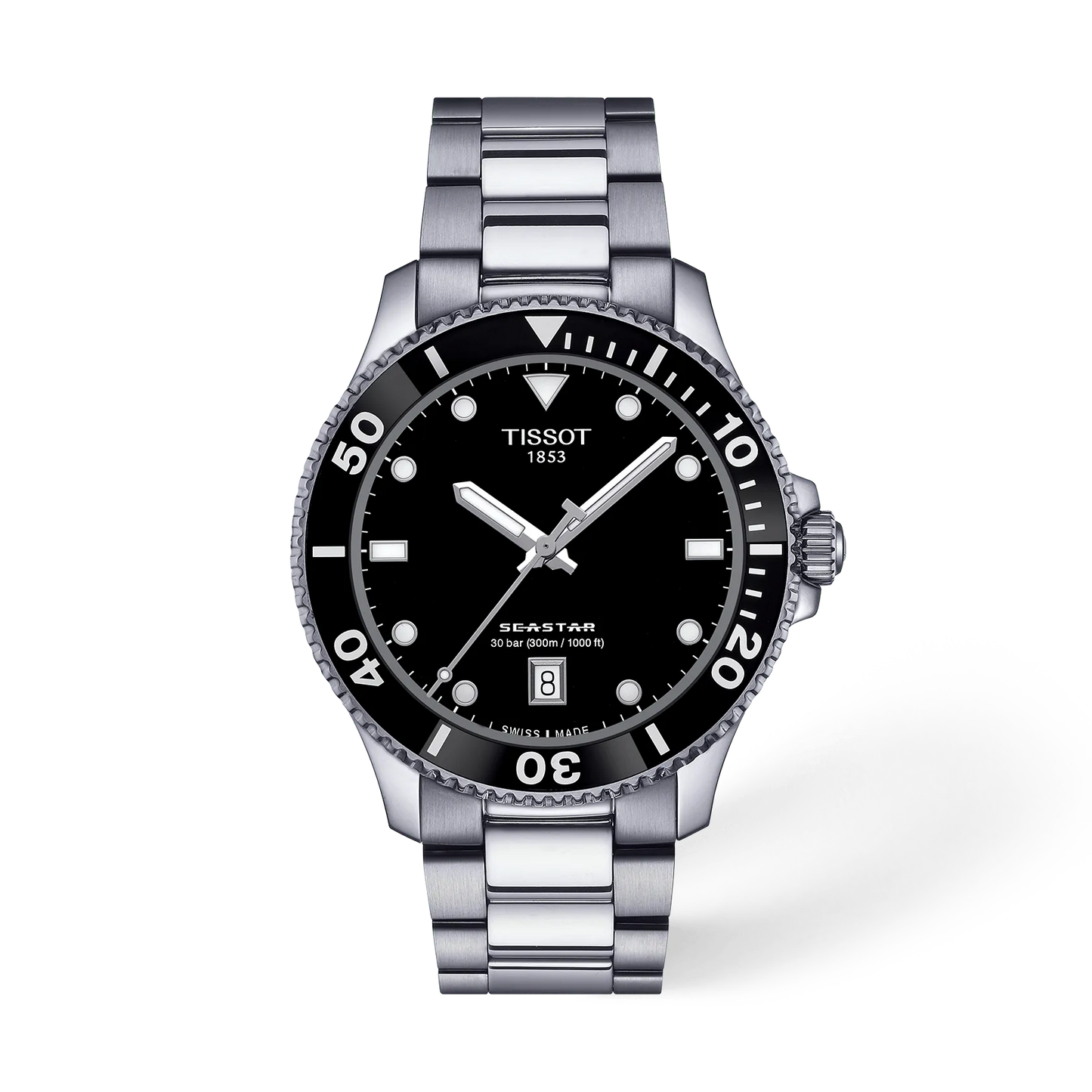 Tissot Seastar  Black 1000 40mm | Tissot | Luby 