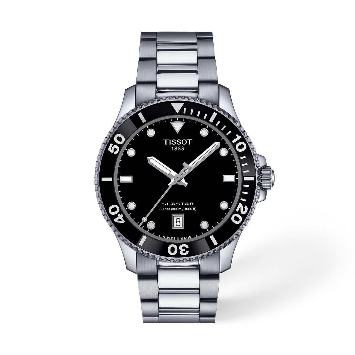 Tissot Seastar  Black 1000 40mm | Tissot | Luby 
