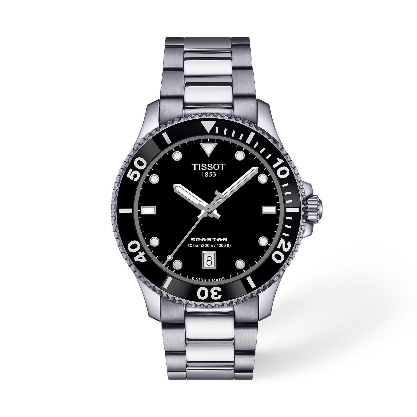 Tissot Seastar  Black 1000 40mm | Tissot | Luby 