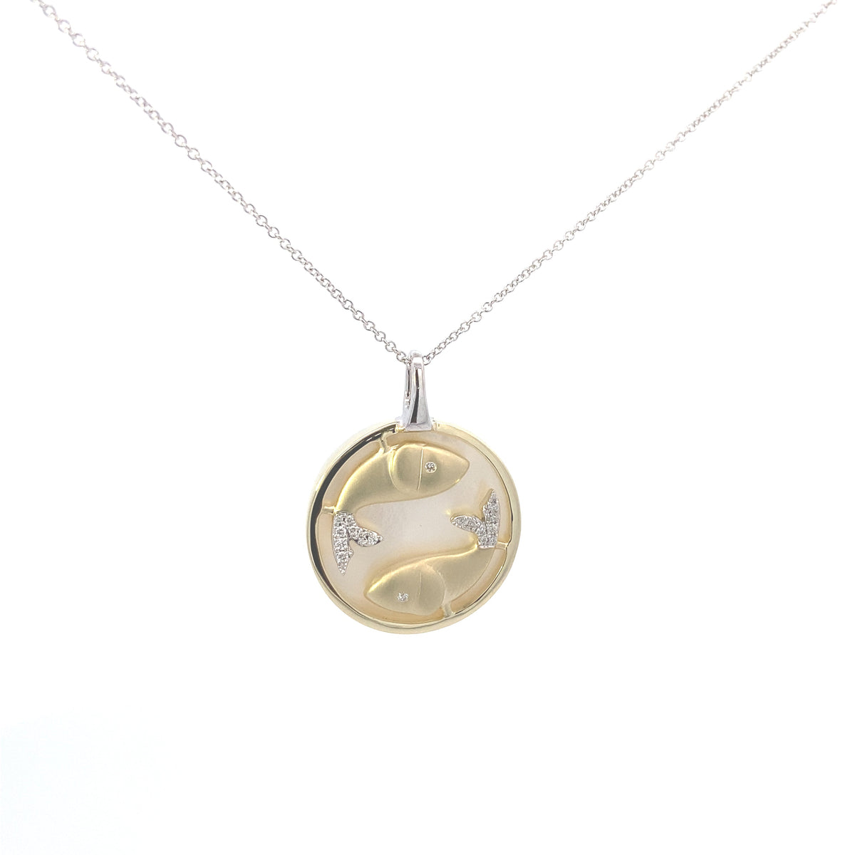 Zeghani 14K Diamond Zodiac Sings Constellation Pendant | Zeghani | Luby 