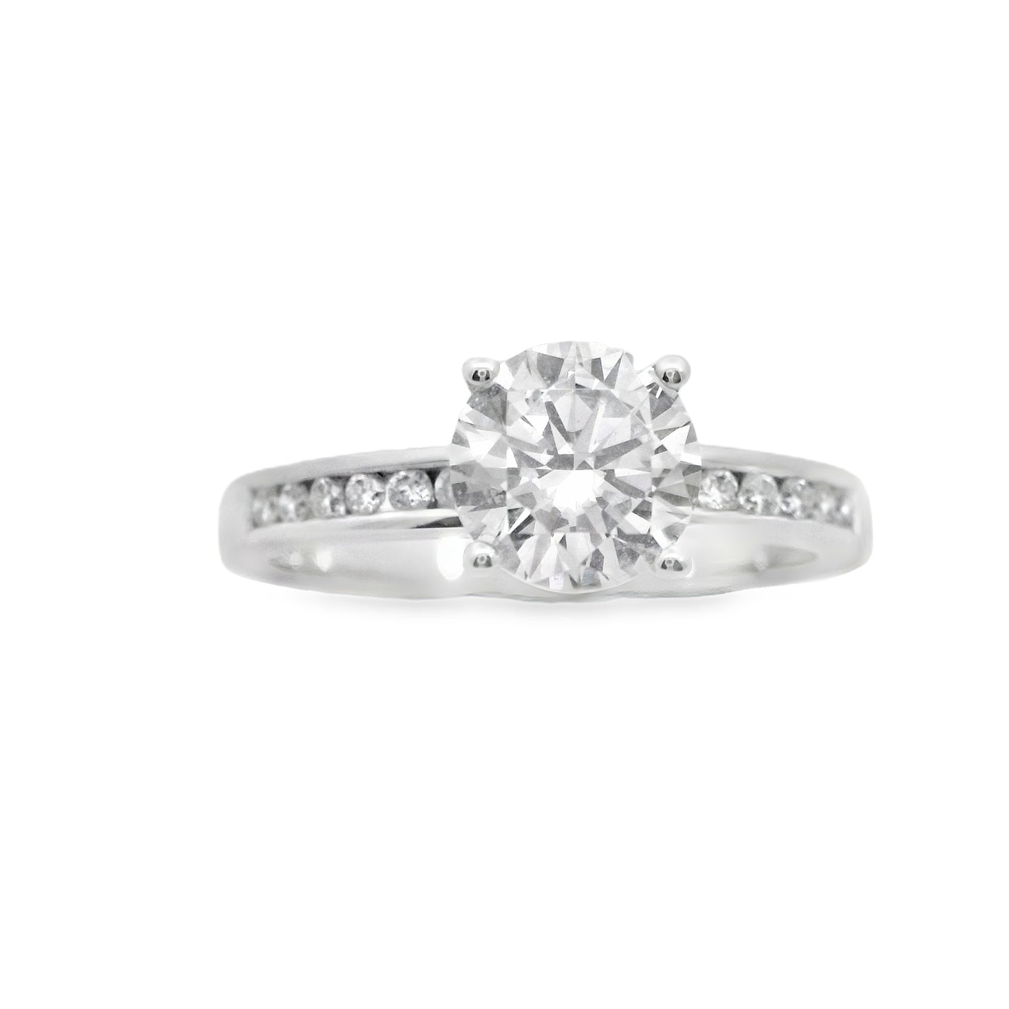 Zeghani White Gold Semi-Mounted Engagement Ring | Zeghani | Luby 