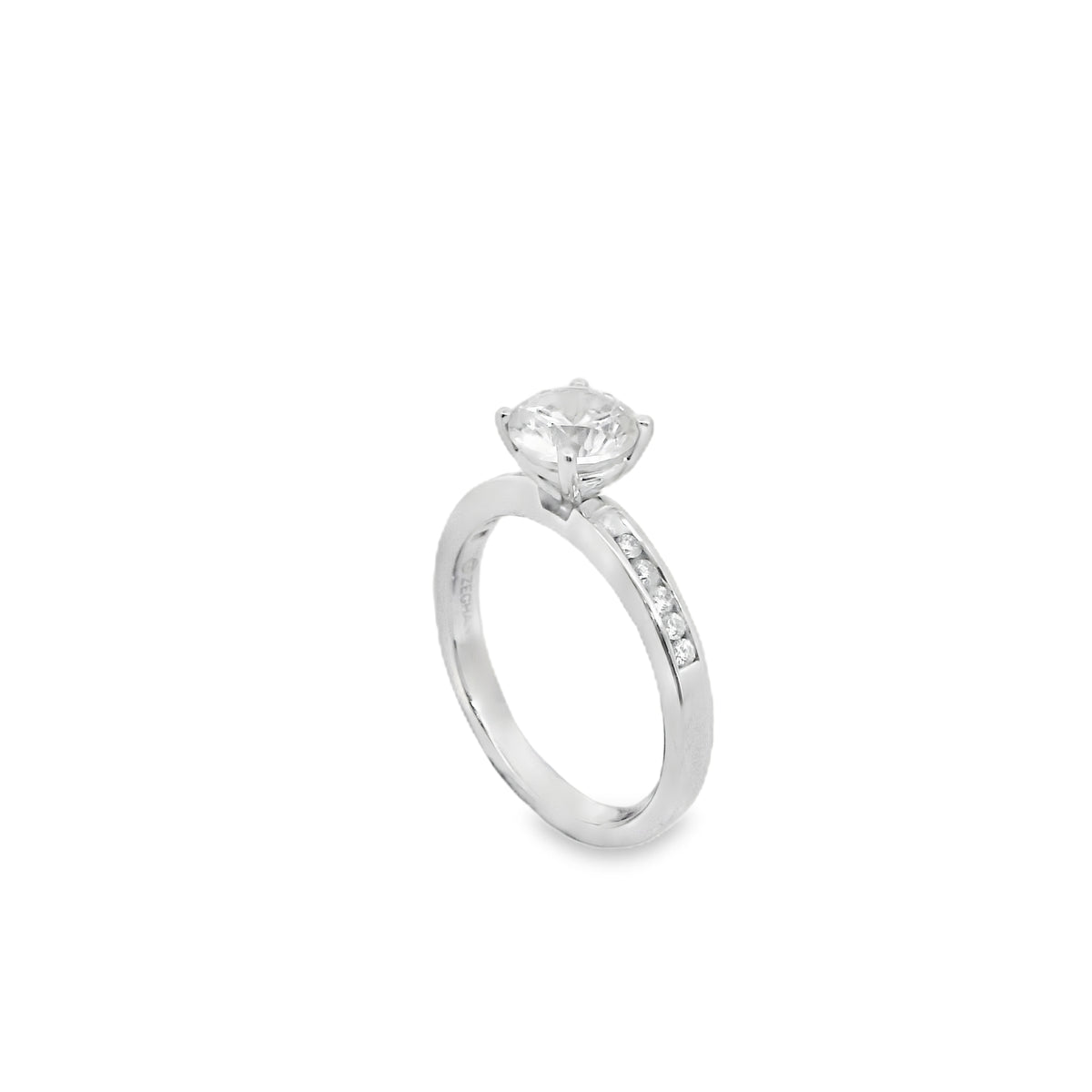 Zeghani White Gold Semi-Mounted Engagement Ring | Zeghani | Luby 