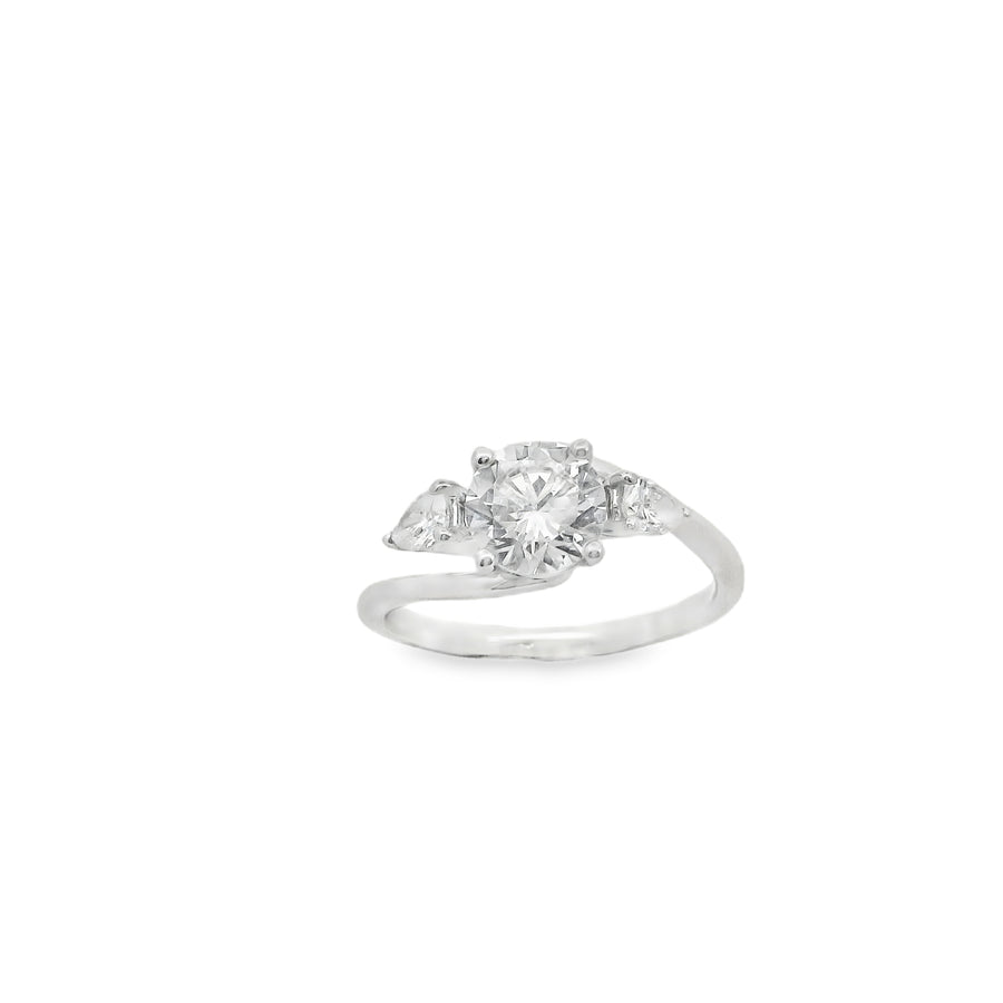Zeghani 14K Diamond Engagement Ring