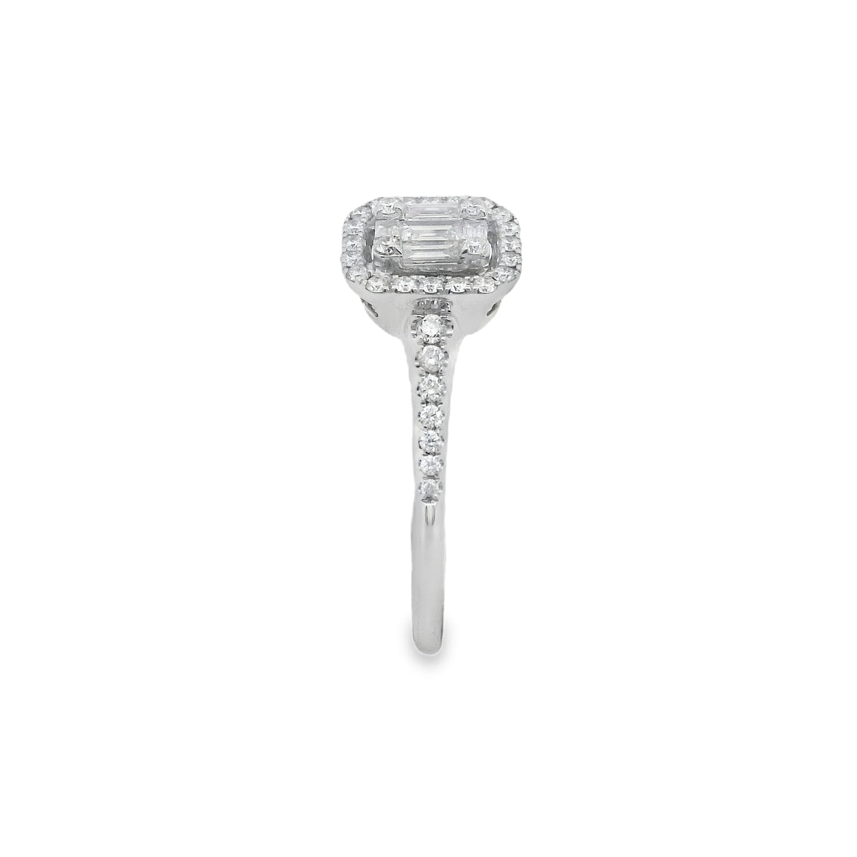 Zeghani White Gold Vintage Vixen Engagement Ring | Zeghani | Luby 