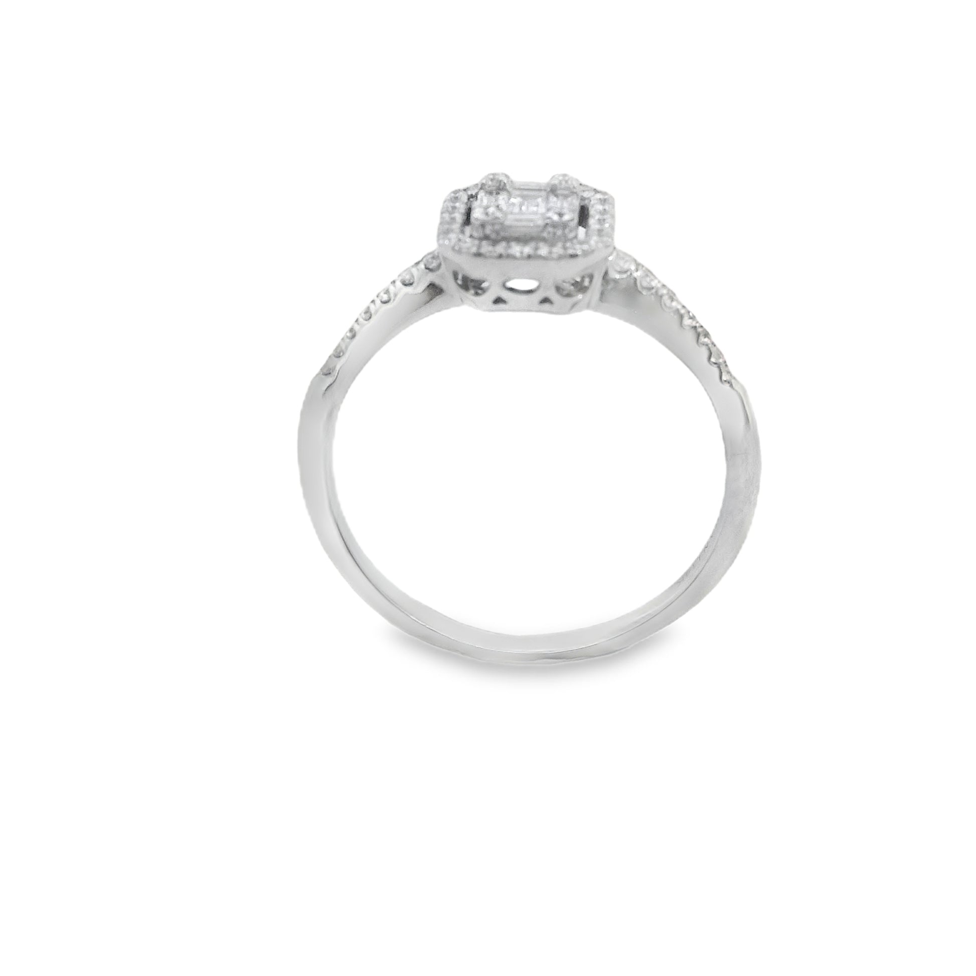Zeghani White Gold Vintage Vixen Engagement Ring | Zeghani | Luby 