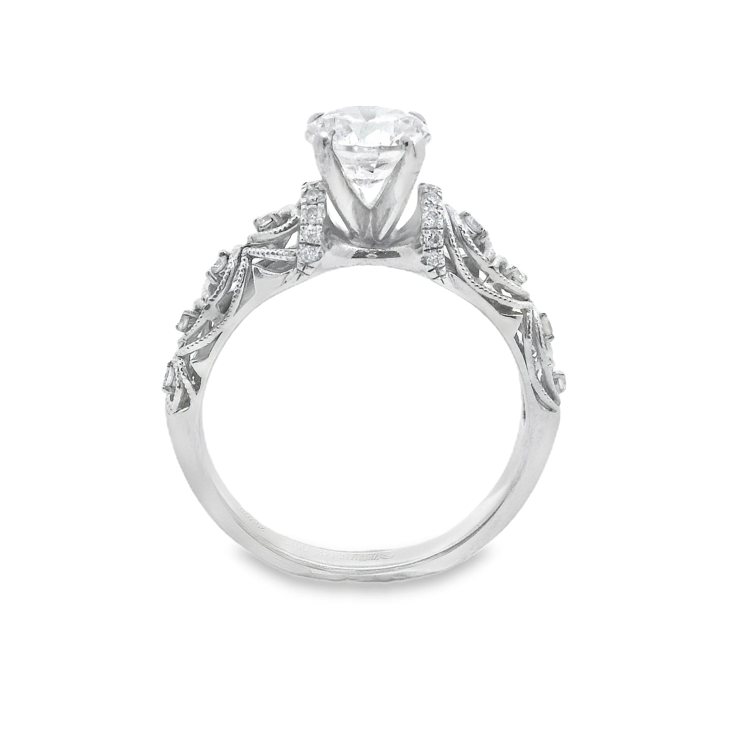 Zeghani White Gold Nature Lover Engagement Ring | Zeghani | Luby 
