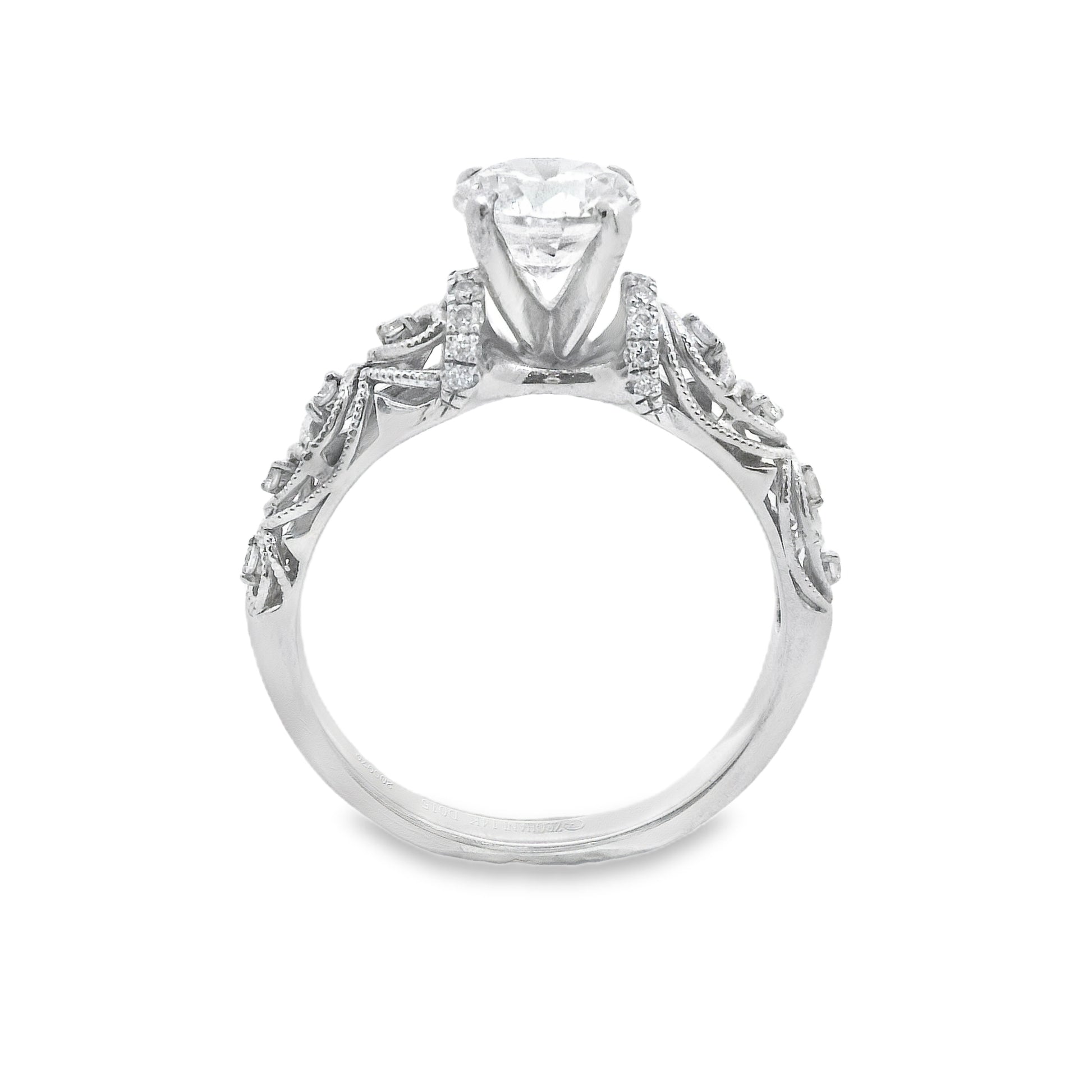 Zeghani White Gold Nature Lover Engagement Ring | Zeghani | Luby 