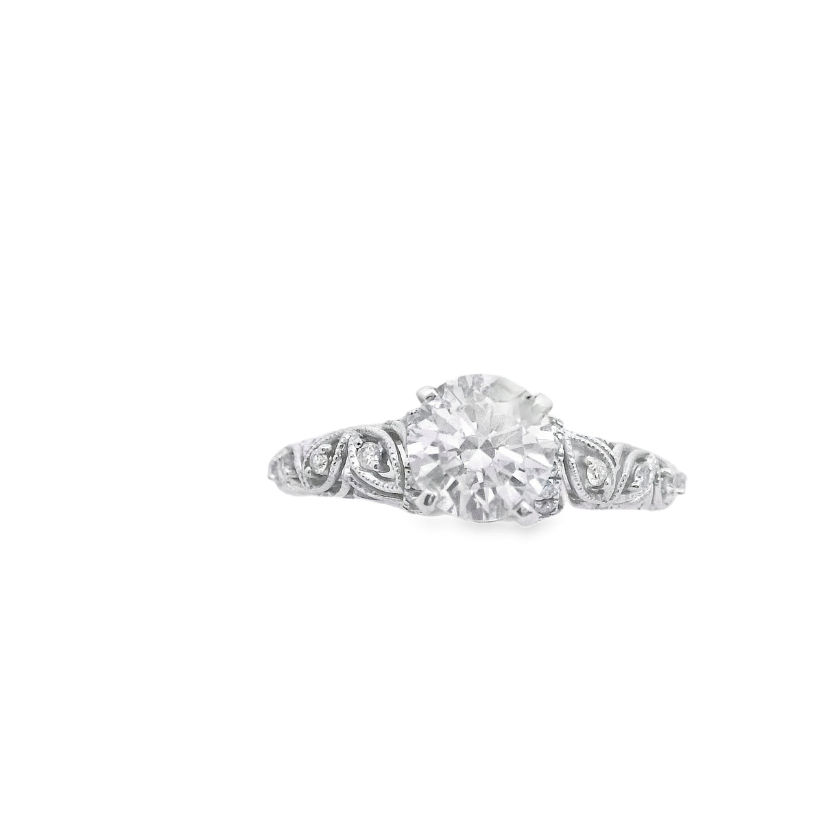 Zeghani White Gold Nature Lover Engagement Ring | Zeghani | Luby 