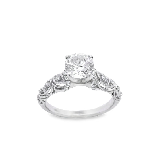 Zeghani White Gold Nature Lover Engagement Ring | Zeghani | Luby 