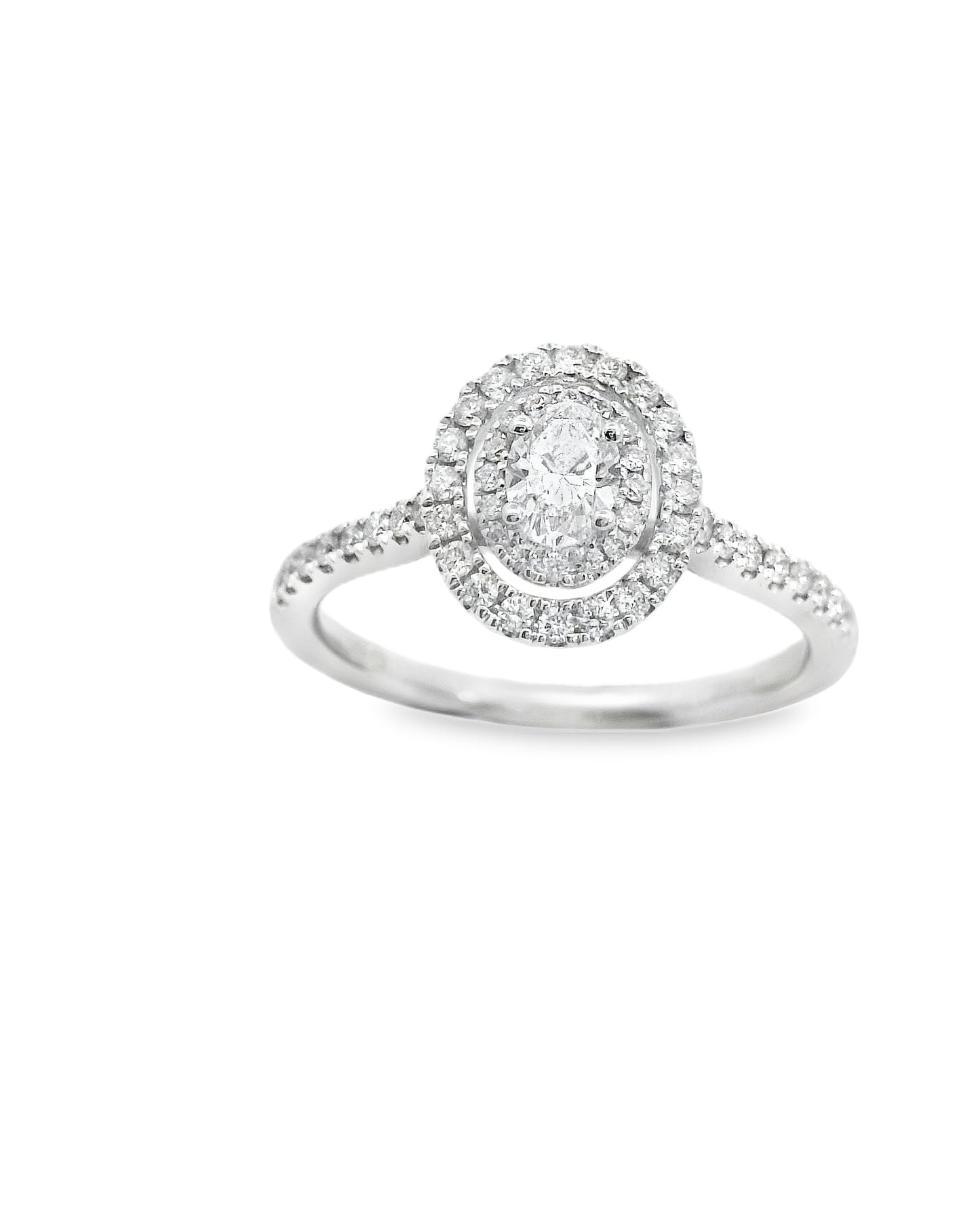 Zeghani Gold Oval Delicate Diva Engagement Ring | Zeghani | Luby 