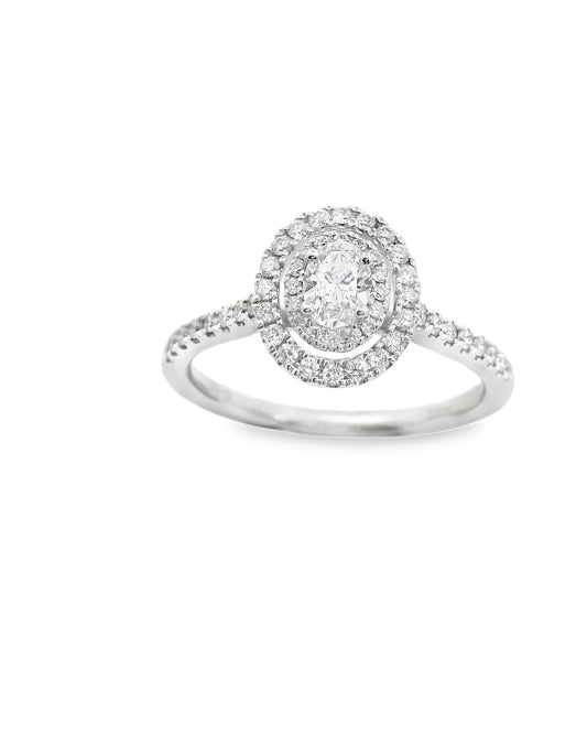 Zeghani Gold Oval Delicate Diva Engagement Ring | Zeghani | Luby 