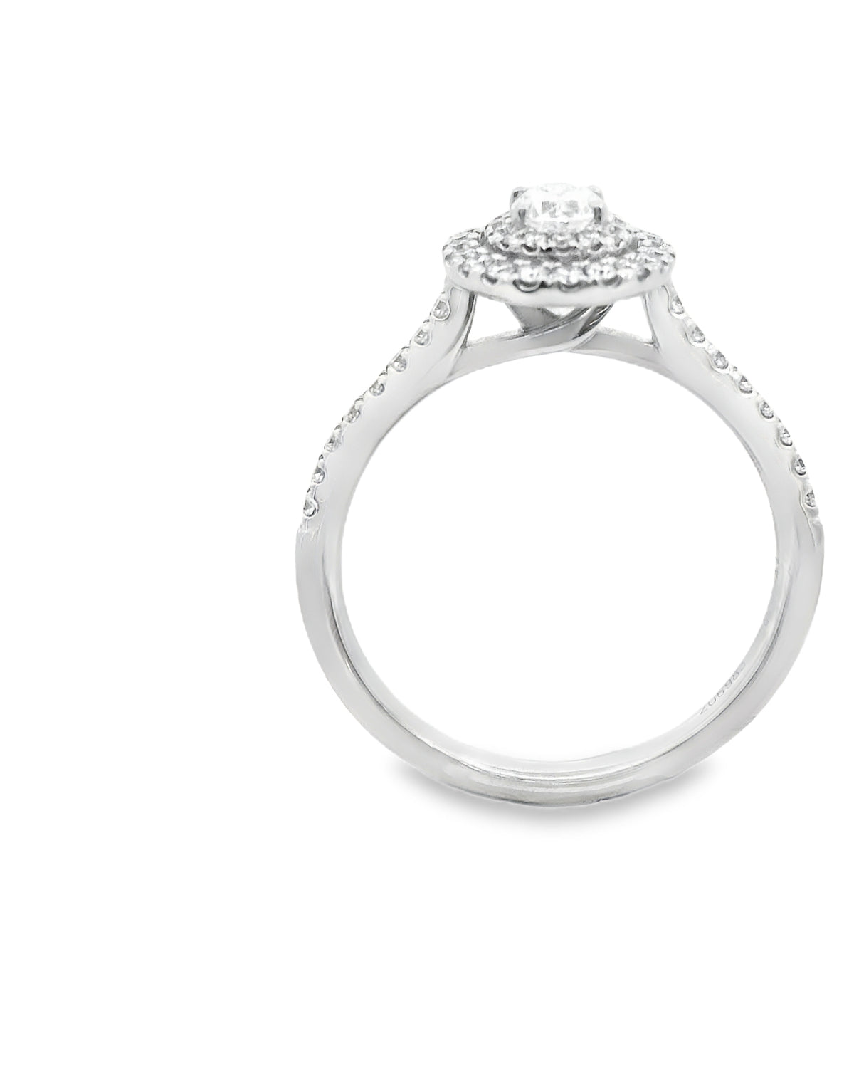 Zeghani Gold Oval Delicate Diva Engagement Ring | Zeghani | Luby 