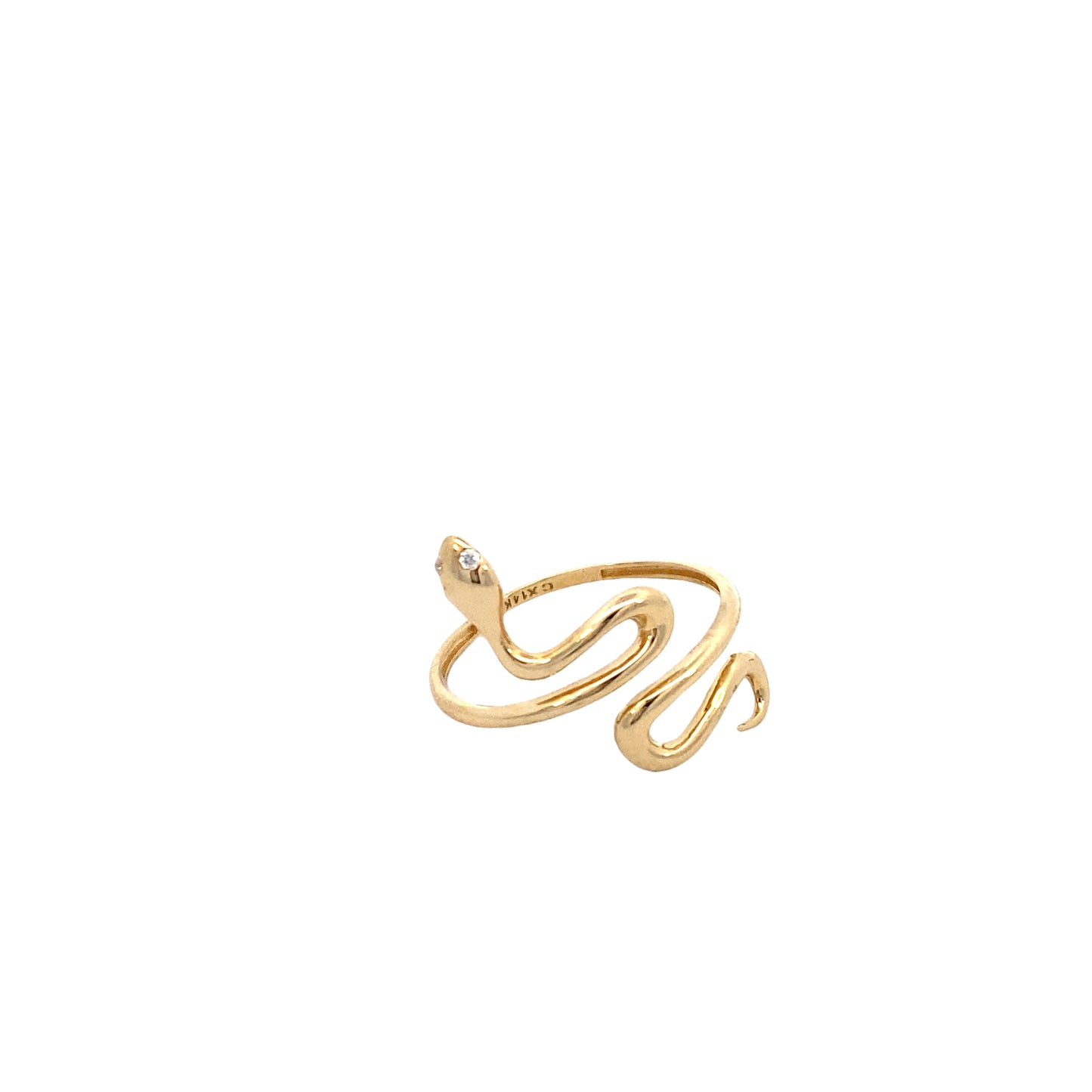 14K Gold Snake Shape Ring | Luby Gold Collection | Luby 