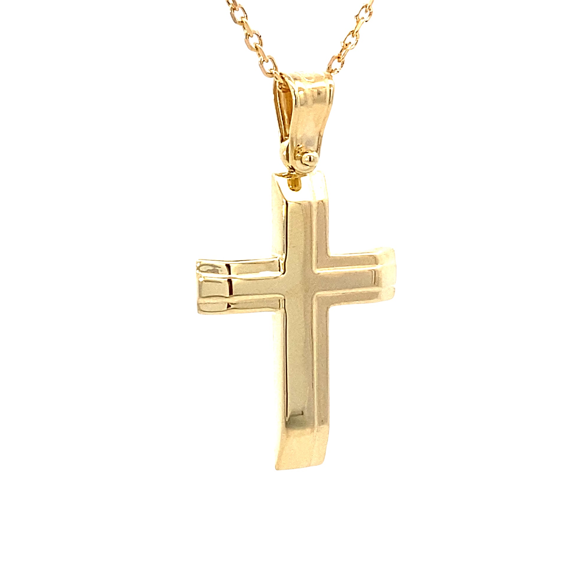 14K Gold Elegance Cross Pendant | Luby Gold Collection | Luby 