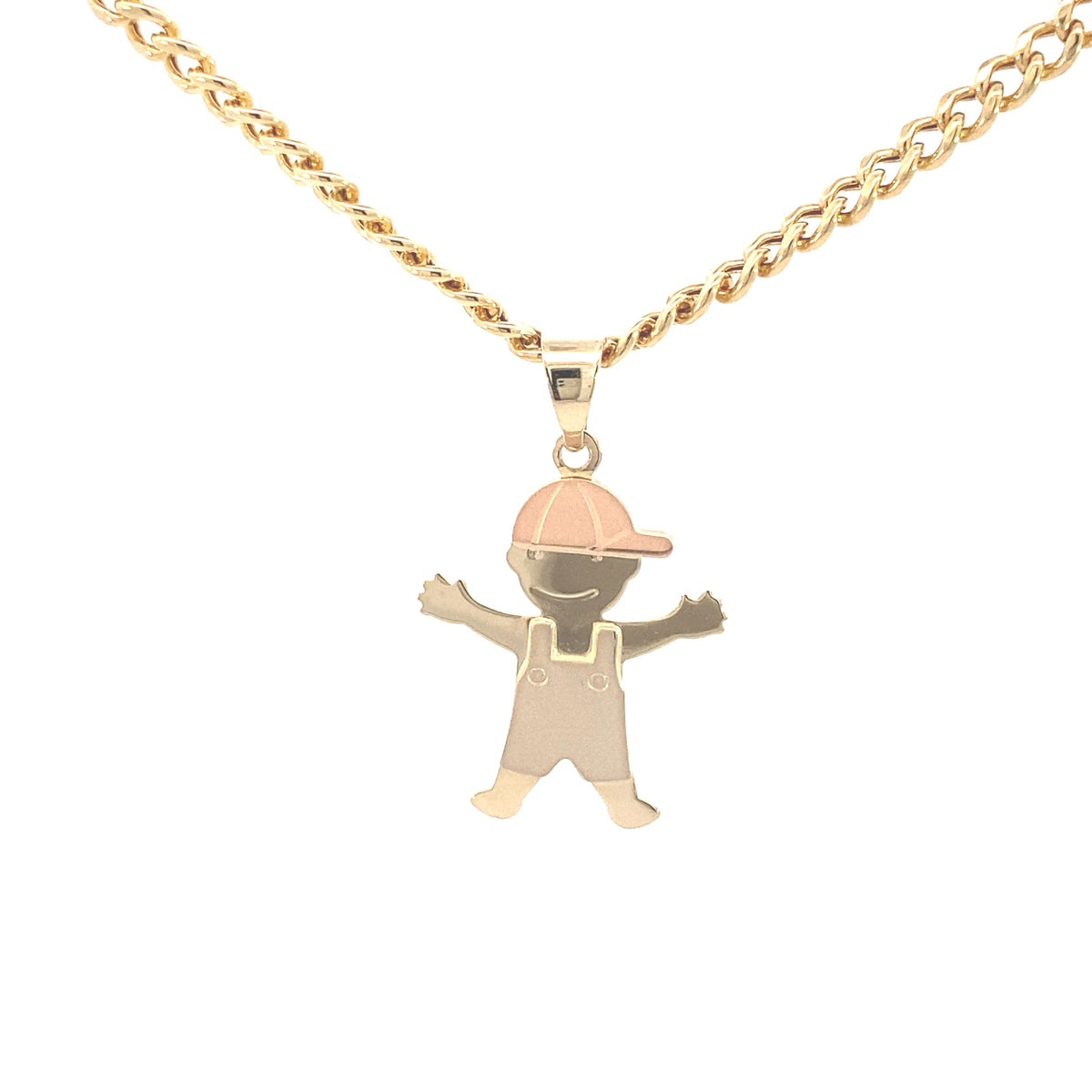 14K Gold Boy 3C Pendant | Luby Gold Collection | Luby 
