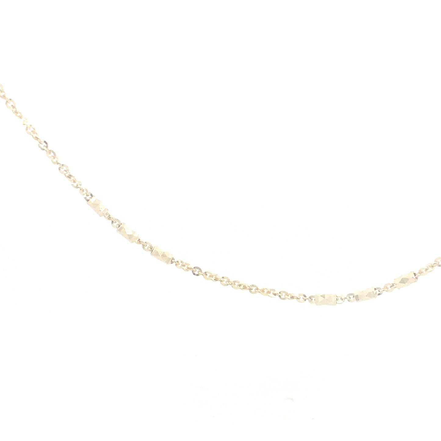 14K Gold Fancy Diamond Cut Chain | Luby Gold Collection | Luby 